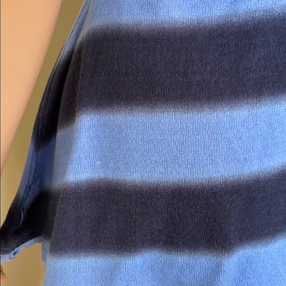 Free People Navy Striped Tie Front Tank - Picture 6 of 7